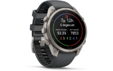 Spordikell Garmin fenix 9 47mm Pro - Titanium with Graphite/Black Silicone Band