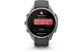 Spordikell Garmin fenix 9 47mm Pro - Titanium with Graphite/Black Silicone Band