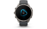 Spordikell Garmin fenix 9 47mm Pro inReach - Titanium with Graphite/Black Silicone Band