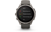 Spordikell Garmin fenix 9 47mm Pro Solar inReach - Titanium with Pebble Grey Silicone Band