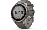 Spordikell Garmin fenix 9 47mm Pro Solar inReach - Titanium with Pebble Grey Silicone Band