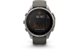 Spordikell Garmin fenix 9 47mm Pro Solar inReach - Titanium with Pebble Grey Silicone Band