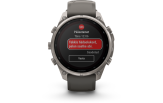 Spordikell Garmin fenix 9 47mm Pro Solar inReach - Titanium with Pebble Grey Silicone Band