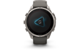 Spordikell Garmin fenix 9 47mm Pro Solar inReach - Titanium with Pebble Grey Silicone Band