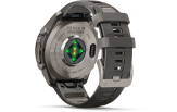 Spordikell Garmin fenix 9 47mm Pro Solar inReach - Titanium with Pebble Grey Silicone Band