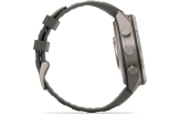 Spordikell Garmin fenix 9 47mm Pro Solar inReach - Titanium with Pebble Grey Silicone Band