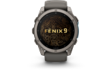 Spordikell Garmin fenix 9 51mm Standard - Titanium with Pebble Grey Silicone Band
