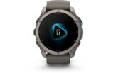 Spordikell Garmin fenix 9 51mm Standard - Titanium with Pebble Grey Silicone Band