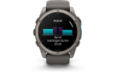 Spordikell Garmin fenix 9 51mm Standard - Titanium with Pebble Grey Silicone Band