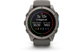 Spordikell Garmin fenix 9 51mm Standard - Titanium with Pebble Grey Silicone Band
