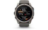 Spordikell Garmin fenix 9 51mm Standard - Titanium with Pebble Grey Silicone Band