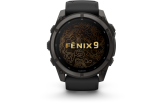 Spordikell Garmin fenix 9 51mm Standard - Carbon Grey DLC Titanium with Black Silicone Band