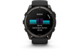 Spordikell Garmin fenix 9 51mm Standard - Carbon Grey DLC Titanium with Black Silicone Band