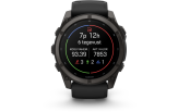 Spordikell Garmin fenix 9 51mm Standard - Carbon Grey DLC Titanium with Black Silicone Band