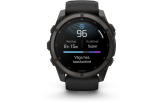 Spordikell Garmin fenix 9 51mm Standard - Carbon Grey DLC Titanium with Black Silicone Band