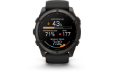 Spordikell Garmin fenix 9 51mm Standard - Carbon Grey DLC Titanium with Black Silicone Band