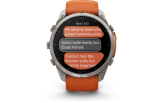 Spordikell Garmin fenix 9 51mm Pro inReach - Titanium with Autumn Orange/Spark Orange Silicone Band