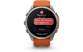 Spordikell Garmin fenix 9 51mm Pro inReach - Titanium with Autumn Orange/Spark Orange Silicone Band