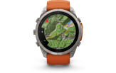 Spordikell Garmin fenix 9 51mm Pro inReach - Titanium with Autumn Orange/Spark Orange Silicone Band