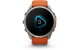 Spordikell Garmin fenix 9 51mm Pro inReach - Titanium with Autumn Orange/Spark Orange Silicone Band