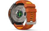 Spordikell Garmin fenix 9 51mm Pro inReach - Titanium with Autumn Orange/Spark Orange Silicone Band