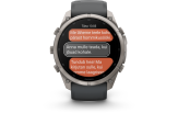Spordikell Garmin fenix 9 51mm Pro inReach - Titanium with Graphite/Black Silicone Band