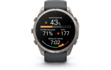 Spordikell Garmin fenix 9 51mm Pro inReach - Titanium with Graphite/Black Silicone Band