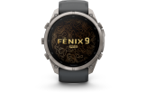 Spordikell Garmin fenix 9 51mm Pro inReach - Titanium with Graphite/Black Silicone Band