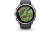 Spordikell Garmin fenix 9 51mm Pro - Titanium with Graphite/Black Silicone Band