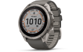 Spordikell Garmin fenix 9 51mm Pro Solar inReach - Titanium with Pebble Grey Silicone Band