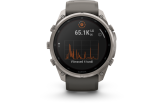 Spordikell Garmin fenix 9 51mm Pro Solar inReach - Titanium with Pebble Grey Silicone Band