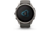 Spordikell Garmin fenix 9 51mm Pro Solar inReach - Titanium with Pebble Grey Silicone Band