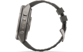 Spordikell Garmin fenix 9 51mm Pro Solar inReach - Titanium with Pebble Grey Silicone Band