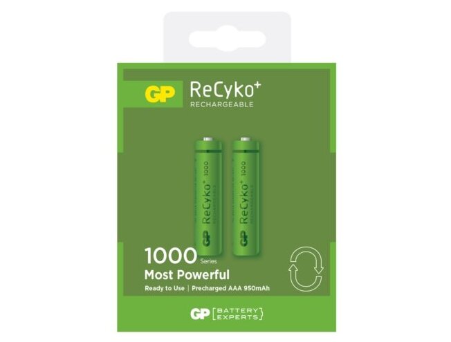Akud 2x AAA GP 950mAh 1000 seeria