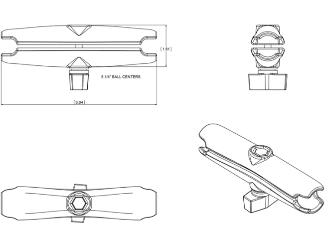 RAM kinnitus RAM-B-201U-C