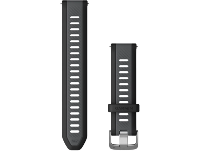 Quick Release silikoon kellarihmad (20mm) Black/Slate Grey