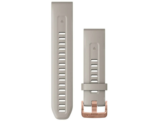 Kiirkinnitusega kellarihmad 20mm Silikoon - light sand/rosegold