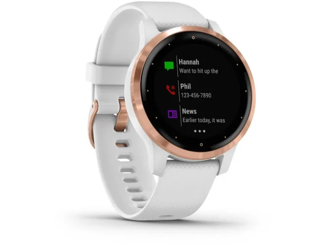 Spordikell Garmin vivoactive 4S roosa kuld/valge