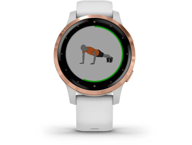 Spordikell Garmin vivoactive 4S White/Rose Gold roosa kuld/valge