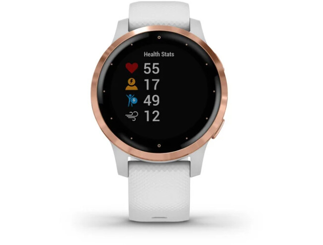 Spordikell Garmin vivoactive 4S White/Rose Gold roosa kuld/valge