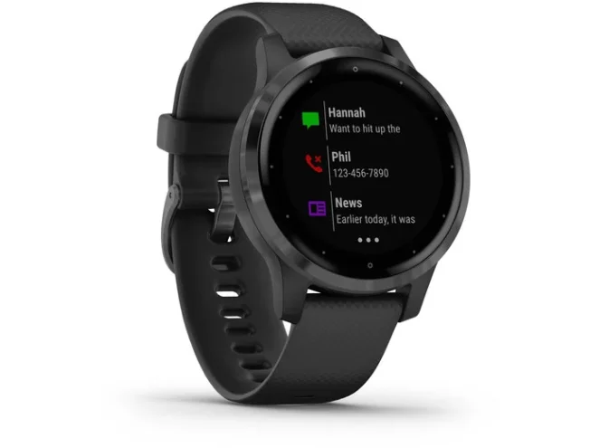 Spordikell Garmin vivoactive 4S hall/must