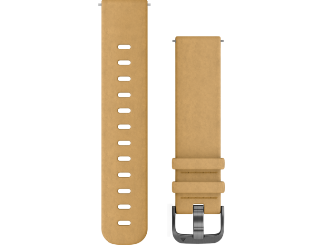 Quick Release preemium kellarihmad (20mm) Seemisnahk  - helepruun 127-190 mm