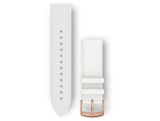 Kellarihm Quick Release White Italian Leather (A) Itaalia nahk - valge 125-190 mm