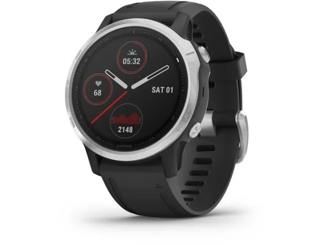 Multispordi kell fenix 6s Standard - h&otilde;be, musta rihmaga