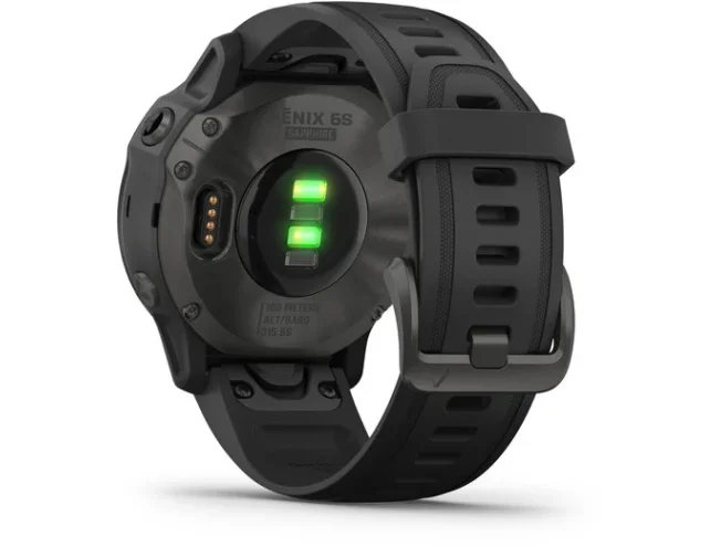 Multispordi kell fenix 6s Safiir - s&uuml;sinik hall, musta rihmaga