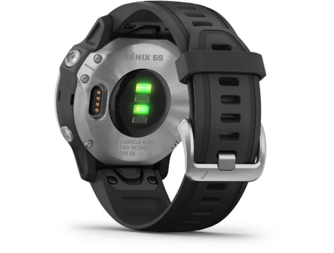 Multispordi kell fenix 6s Solar - h&otilde;be, musta rihmaga