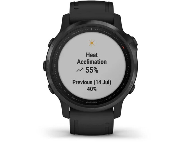 Multispordi kell fenix 6s PRO -  must, musta rihmaga