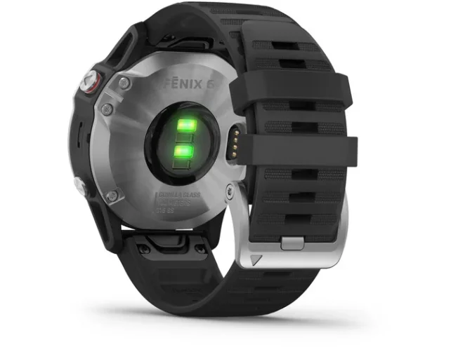 Multispordi kell Garmin fenix 6 Standard - h&otilde;be, musta rihmaga
