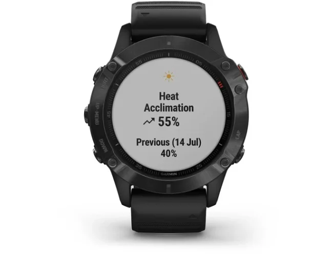 Multispordi kell Garmin fenix 6 PRO - must, musta rihmaga