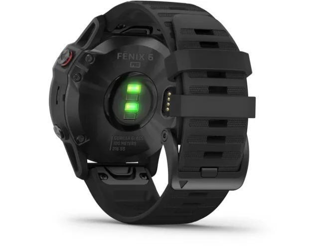 Multispordi kell Garmin fenix 6 PRO - must, musta rihmaga